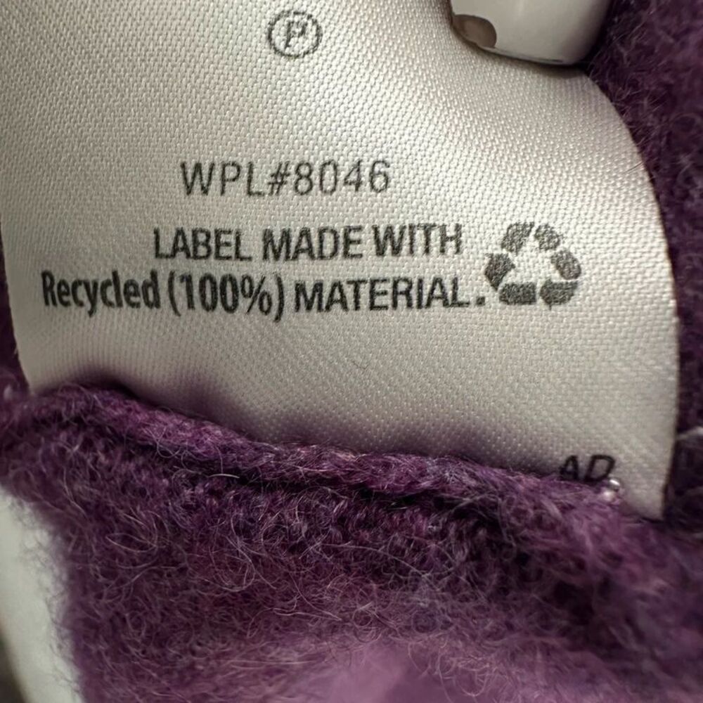 Club Room Luxury Mens Large 100% Cashmere V Neck Sweater Purple Knit Pullover - Picture 9 of 10